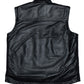 Carpenter Vest - Black Leather Sherpa