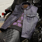 Women's Moto Vest - Purple Gator Leather