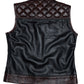 Women's Cali Cut Vest - Ox Blood Python Leather