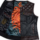 Women's Cali Cut Vest - Ox Blood Python Leather