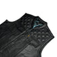 Cali Cut Vest - Black Leather