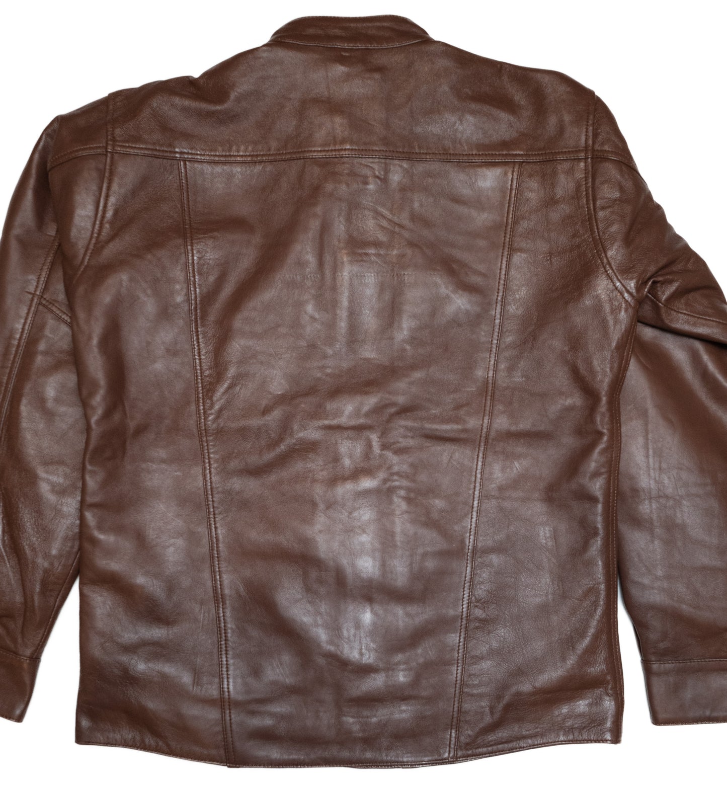 Preacher Shirt - Brown Leather