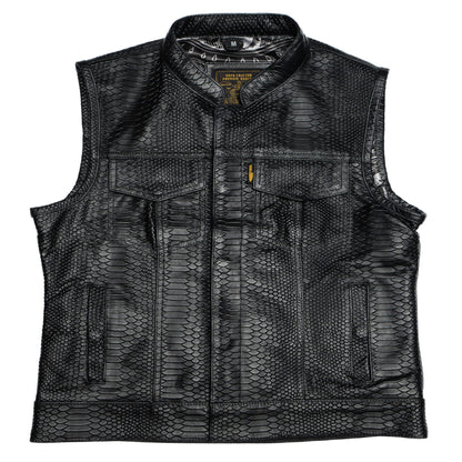 Women's Cali Cut Vest - Embossed Dragon Leather