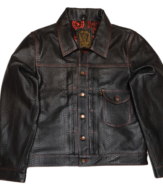 Cleaver Culture x Lords Steazy Ryder Jacket - Black Dragon Leather