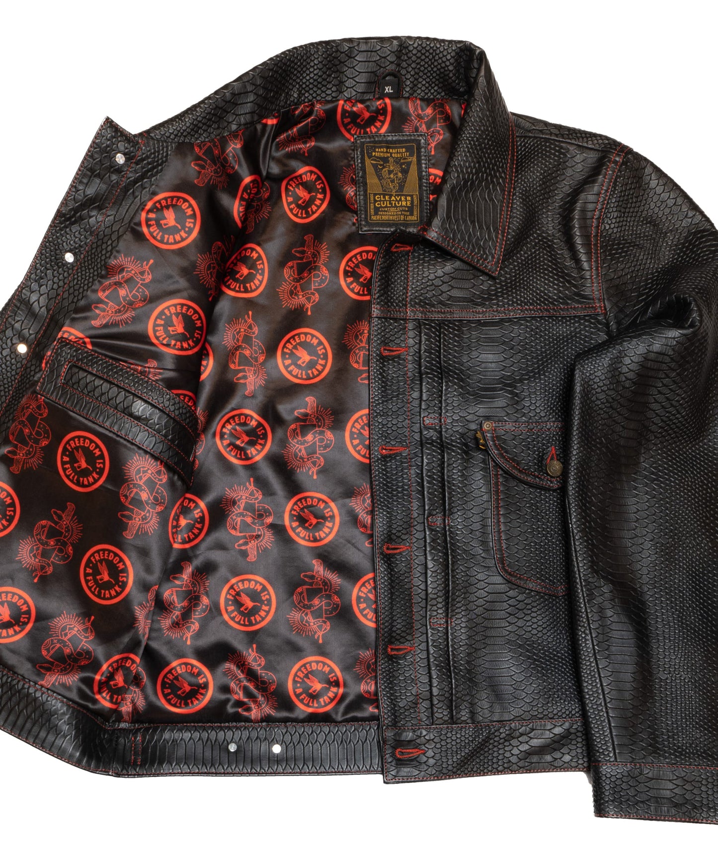 Cleaver Culture x Lords Steazy Ryder Jacket - Black Dragon Leather