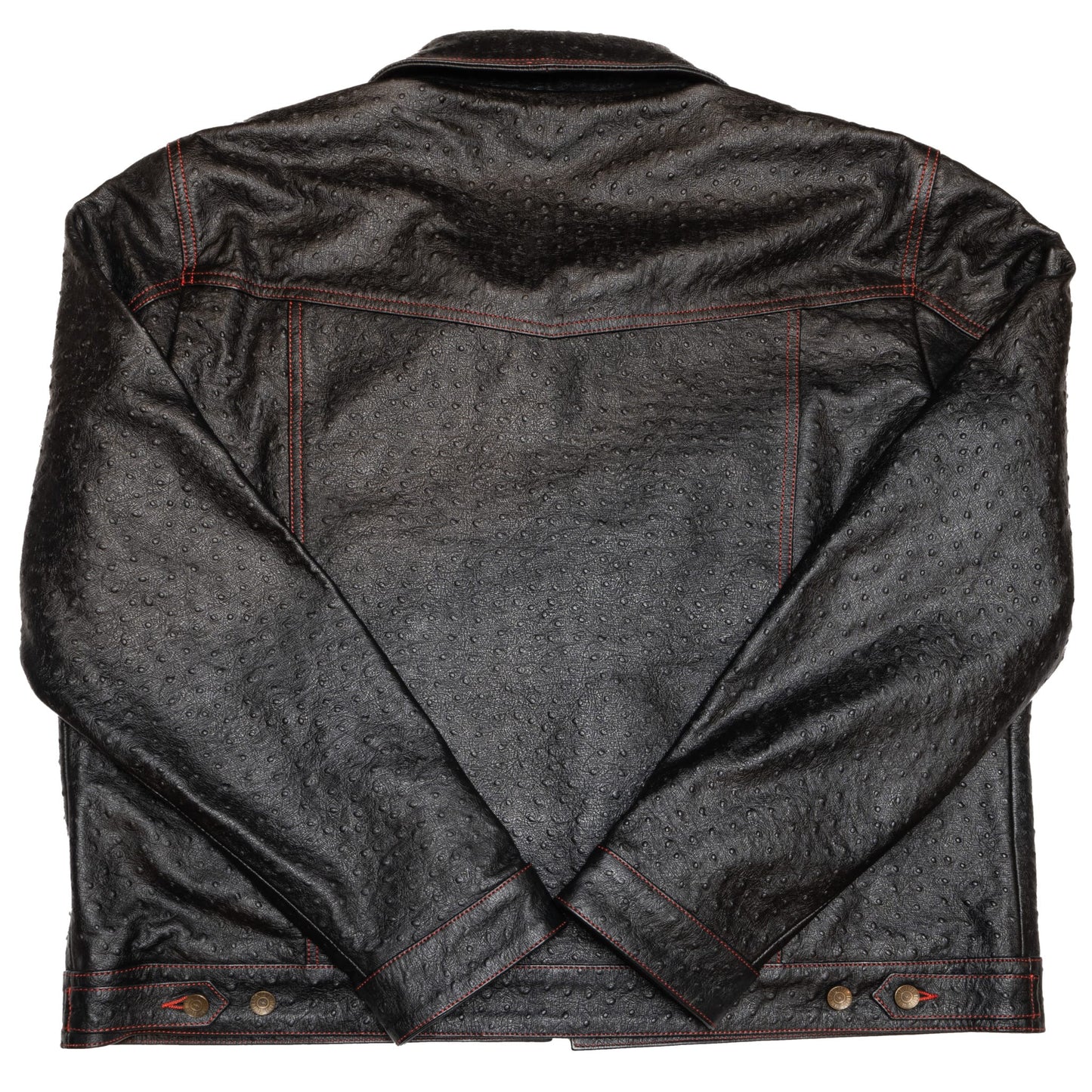 Cleaver Culture x Lords Steazy Ryder Jacket - Black Ostrich Leather